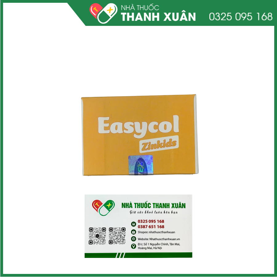 Easycol Zinkids giúp tăng đề kháng, hỗ trợ nhanh bình phục vết thương